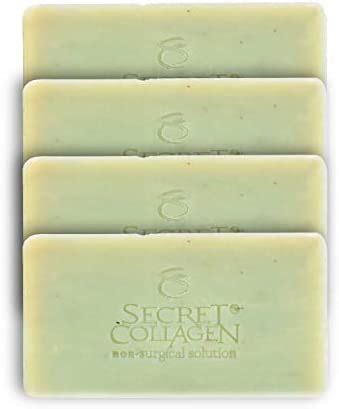 Secret Collagen Purifying Rosemary Soap 4 Bar Bundle Body