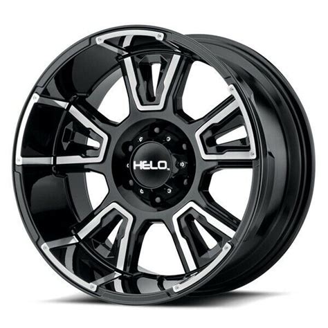 18 Inch Wheels Rims LIFTED Jeep Wrangler JK JL JKU Helo HE914 5x127 ...