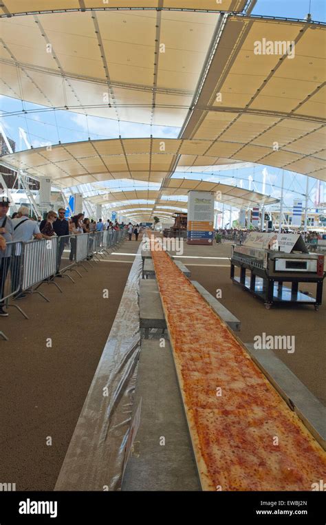 Italy Milan Expo 2015 Proclamation Of The Guinness Book Of Records The Worlds Longest