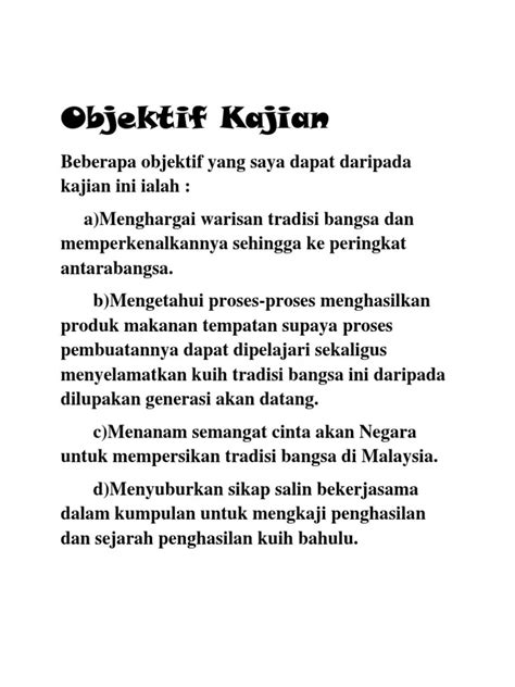 Contoh Objektif Kajian Sejarah Tingkatan 5 Kajian Kes Sejarah Riset