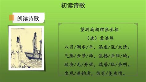 初中语文人教部编版八年级下册望洞庭湖赠张丞相课堂教学课件ppt 教习网课件下载