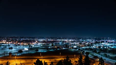 san diego airport city skyline night Stock Footage Video (100% Royalty ...