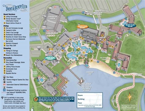 Disney's Beach Club Resort Map - Theme Park Professor