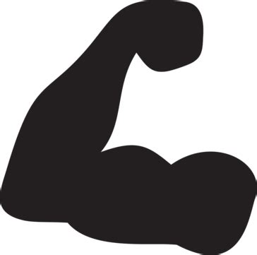 Biceps Muscle Vector Design Images Arm Showing Biceps Muscle Icon Flat