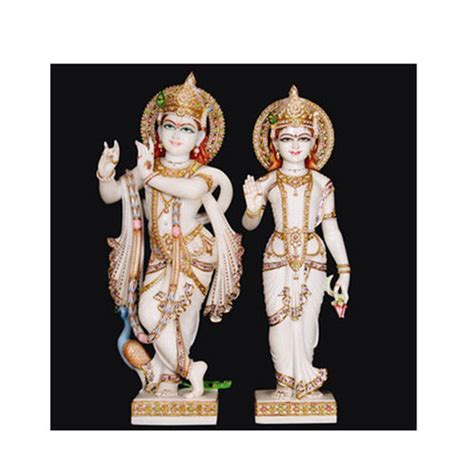 Outdoor Garden Radha Krishna Statue Made Of Marble At 30000 00 INR In