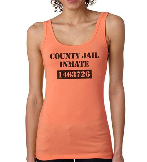 County Jail Inmate Halloween Costume Funny T Shirt Or Tank Etsy