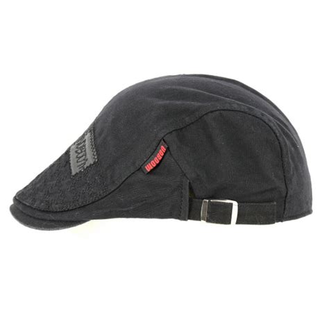 Casquette Bec De Canard Voboom Coton Noir Traclet Reference 13029