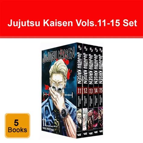 Jujutsu Kaisen Series Vols 11 15 5 Books Collection Set By Gege