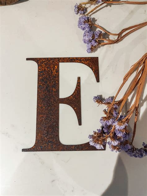 Vintage Letter E Vintage Letter Vintage Lettering Metal Etsy