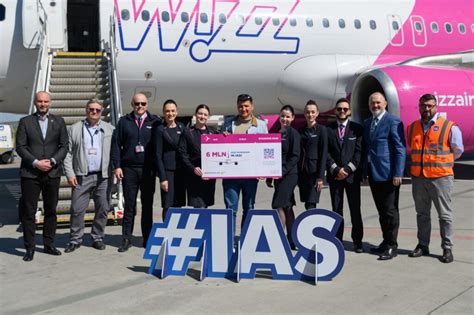 Wizz Air a ajuns la pragul de 6 milioane de pasageri pe Aeroportul Iași