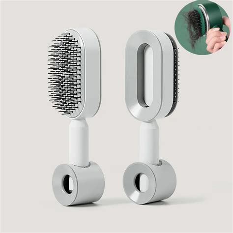 Self Cleaning Hair Brush For Women One Key Cleaning Hair Loss Airbag Massage Scalp Comb Anti