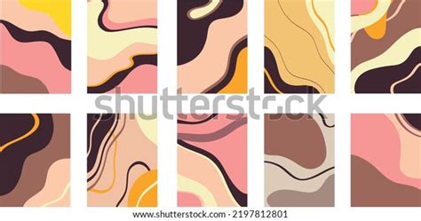 Abstract Modern Templates Nude Neutral Tones Stock Vector Royalty Free 2197812801 Shutterstock