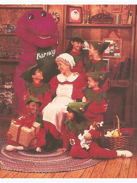 Barney Waiting For Santa Premium Matte Vertical Poster Sold By Eric Goldberg Sku 40710919 45