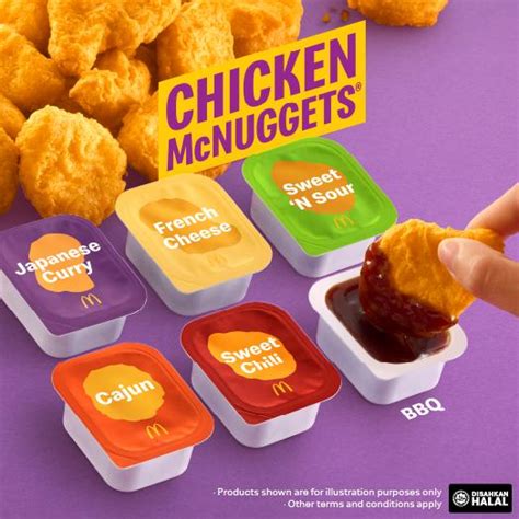 McDonald's 6 Exciting Chicken McNuggets Sauces