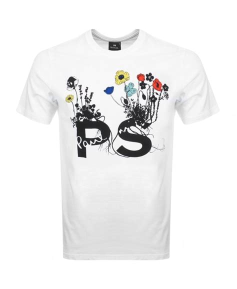 Paul Smith White Flower Tshirt T Shirts From Jonathan Trumbull Uk