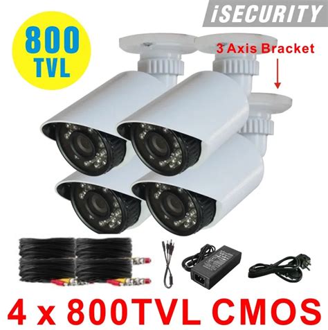 4pcs 800tvl Cmos 960h Ir Cut Filter 24pcs Ir Leds Daynight Waterproof