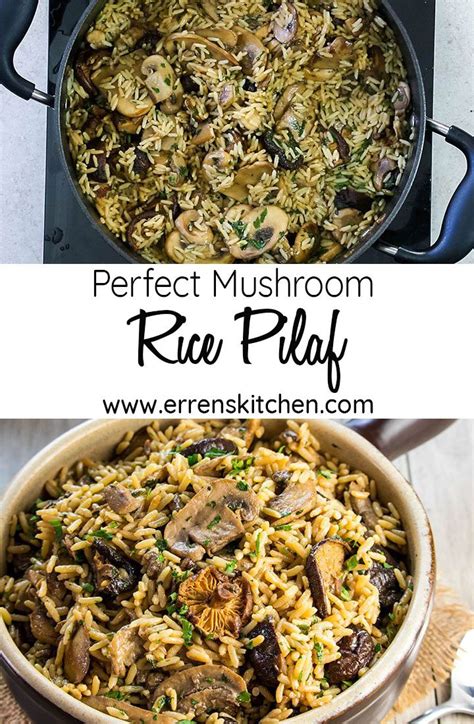 Easy Mushroom Rice Pilaf | Recipe | Pilaf recipes, Rice pilaf, Rice