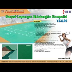 Karpet Lapangan Bulutangkis Enlio Y 23140 Jaya Bersama