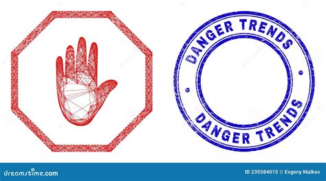 Rubber Danger Trends Watermark And Net Irregular Mesh Octagon Danger