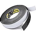 COUMENO EVA Single Sided Adhesive Black Foam Tape 1 18 X16 4FT Single