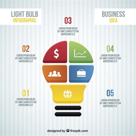 Free Vector Business Infographic With Five Phases