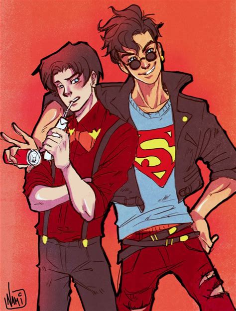 Dcu Tim Drake X Conner Kon Kent Timkon Tim Drake Personajes Dc Personajes De Dc Comics