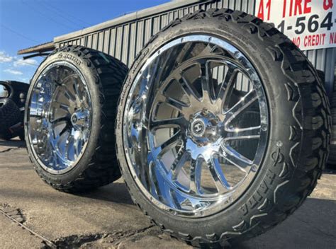 X Hardcore Hc Chrome With Tires For Ford F Trucks