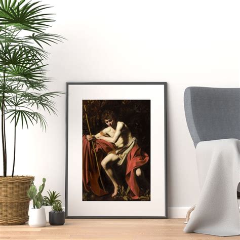 Caravaggio's Saint John the Baptist in the Wilderness - Etsy