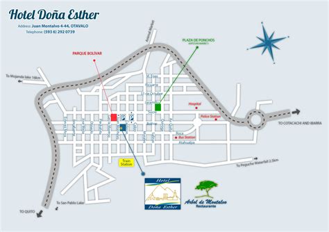 Otavalo Map - Hotel Doña Esther