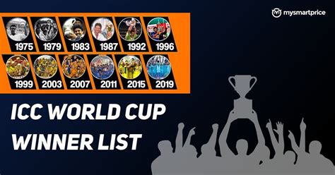 Icc Cricket World Cup Winners List To A Look At All