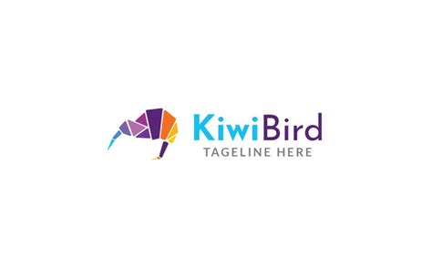 Kiwi Bird Logo Design Template Logo Template | Bird logo design, Logo ...