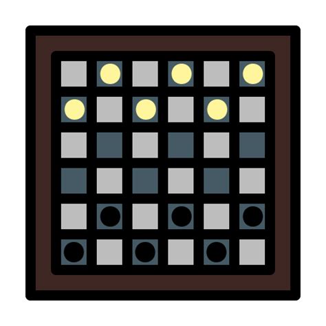 Checkers Generic Outline Color icon