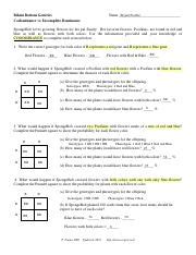 Sponge Bob Codominance Vs Incomplete D Pdf Bryant Portillo Name Bikini Bottom Genetics