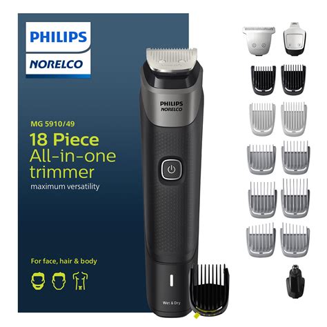 Philips Norelco Multigroom 5000 18pc Mens Trimmer Beard Face Hair