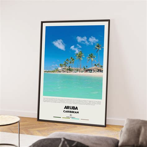 Digital Oil Paint, Aruba Print, Aruba Wall Art, Aruba Poster, Aruba