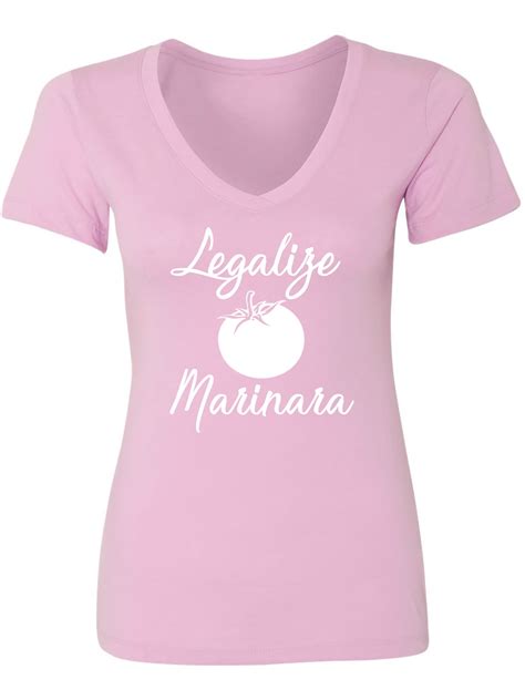 Legalize Marinara Womens V-Neck Tee - Walmart.com