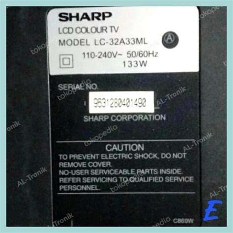 Jual KABEL LVDS FLEXIBEL TV LCD SHARP AQUOS 32 INCH LC 32A33ML