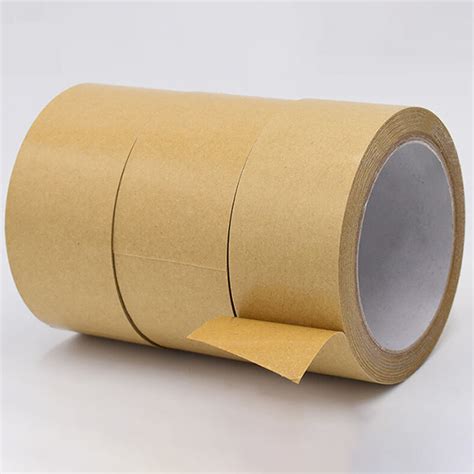 Thicker Eco Friendly Custom Gummed Kraft Paper Tape Water Activated