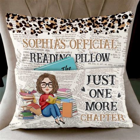 Amazon Personalized Just One More Chapter Pillow Official Reading