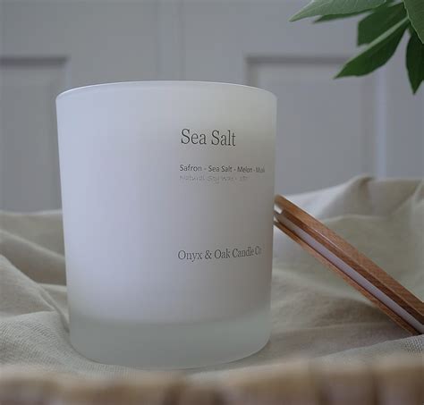 Sea Salt Scented Candle - Onyx & Oak Candle Co