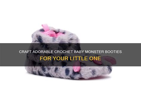 craft adorable crochet baby monster booties     cycrochet