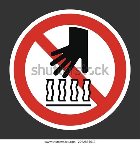 Hot Surface Do Not Touch Vector Stock Vector Royalty Free Shutterstock