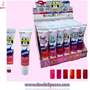 Labial Tinta Indeleble Larga duración FAVORBEAUTY 6 Tonos 15g 24 pza