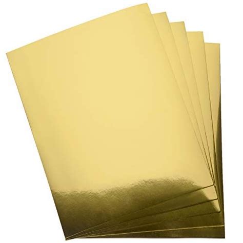 Golden Foil Cardstock Sheets - Pack of 60