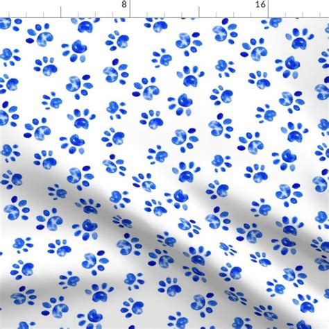 Paw Print Fabric - Etsy