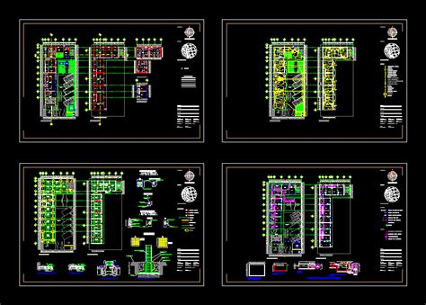 Plaza Comercial Y Departamentos En Autocad Librería Cad