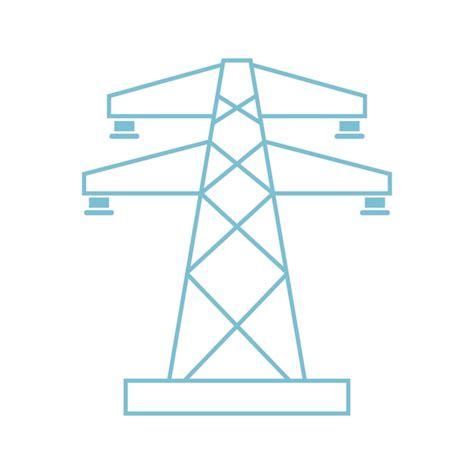 Conception D icône De Poteau électrique Vecteur Premium