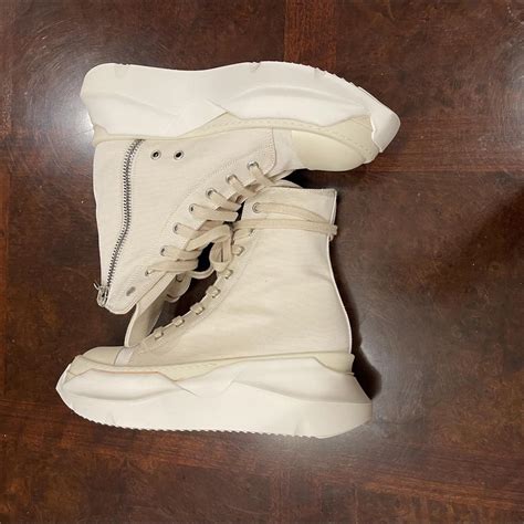 Rick Owens Drkshdw Cotton Nylon Abstract Hi Depop