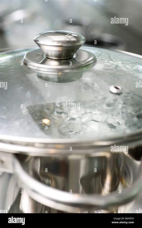 Water Boiling In Pot Stock Photo Alamy