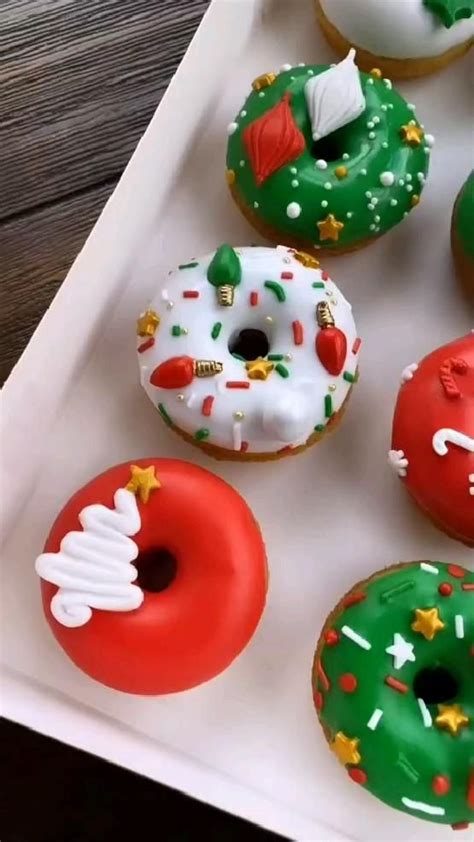 Donuts Navide As Chocolate Donuts Christmas Donuts Chocolate Glazed